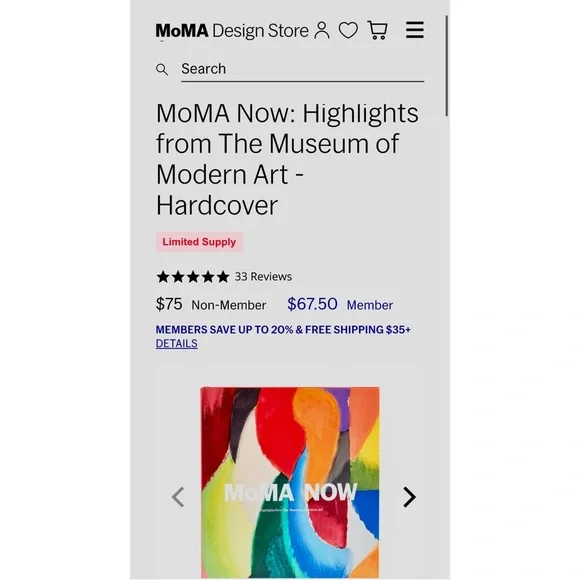 MoMA Now Highlights from The Museum of Modern Art Hardcover Book